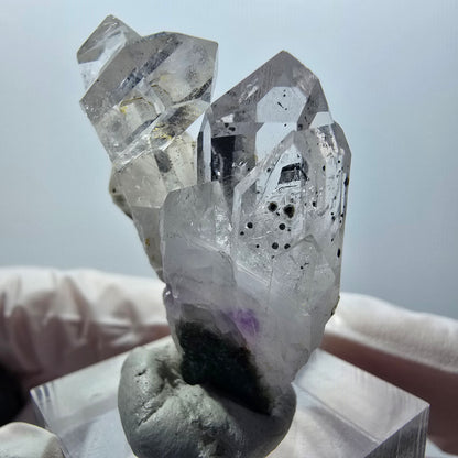 Phantom Amethyst mit Hämatit Stufe Streep Mine Goboboseb Namibia 41*25*13mm #12876