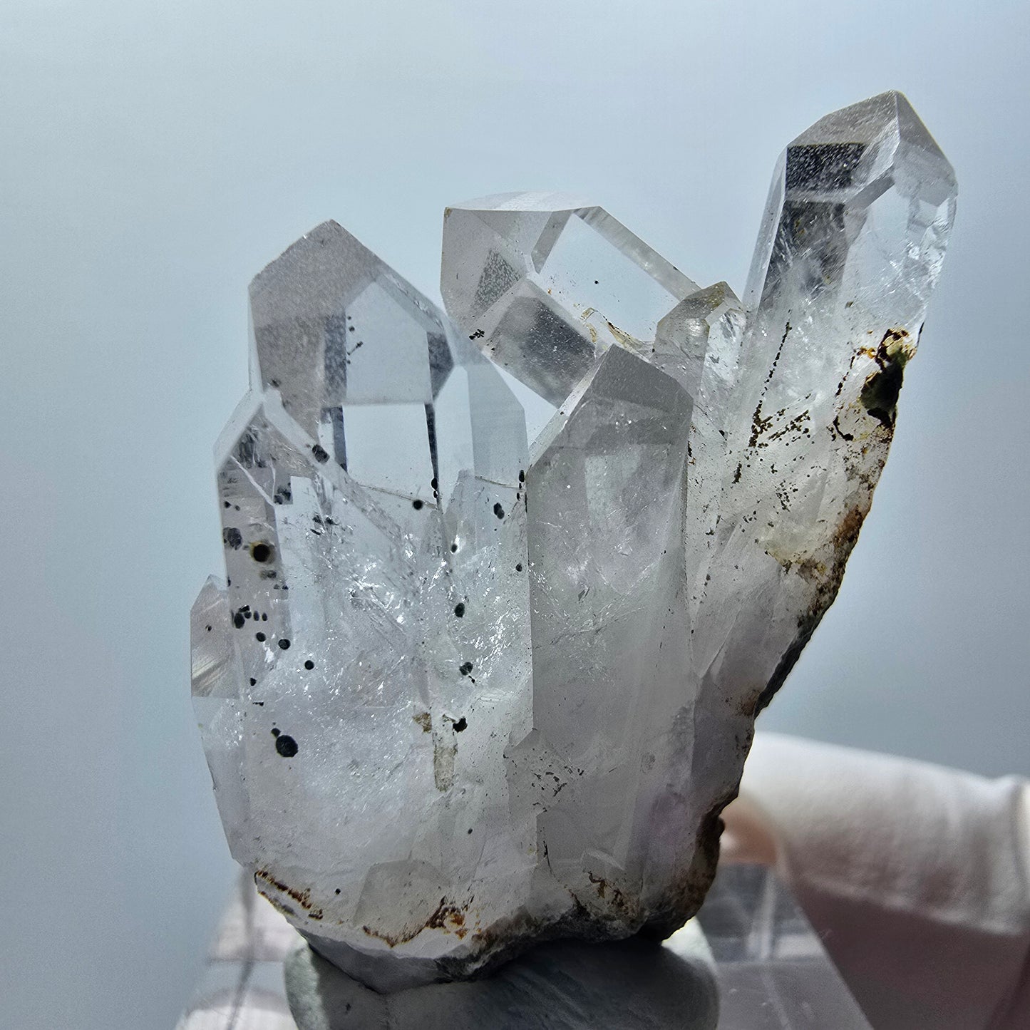 Phantom Amethyst mit Hämatit Stufe Streep Mine Goboboseb Namibia 41*25*13mm #12876