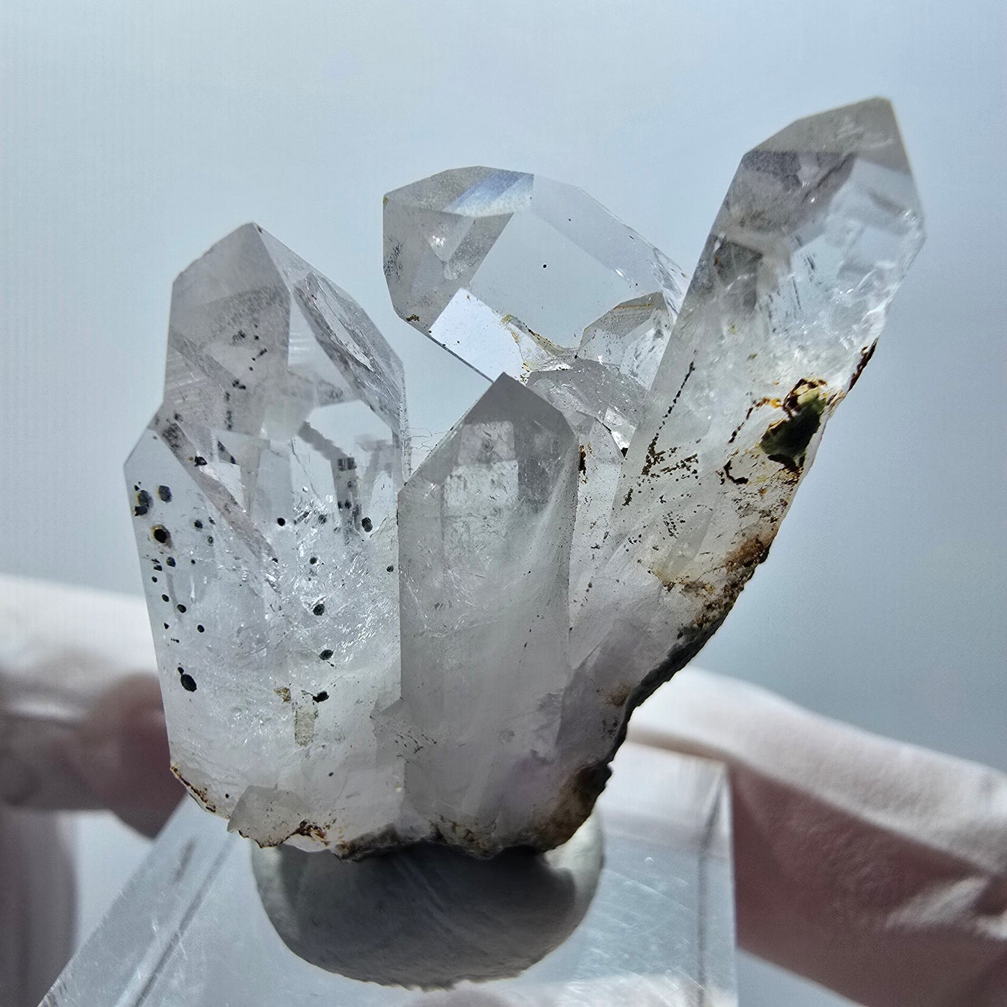 Phantom Amethyst mit Hämatit Stufe Streep Mine Goboboseb Namibia 41*25*13mm #12876