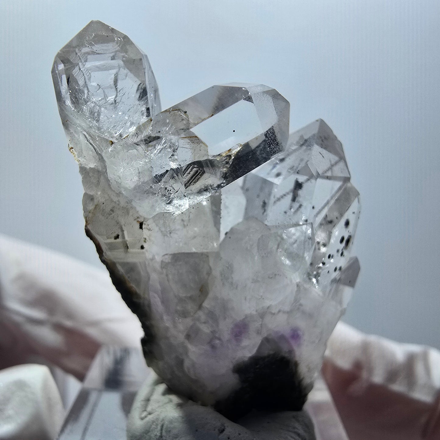 Phantom Amethyst mit Hämatit Stufe Streep Mine Goboboseb Namibia 41*25*13mm #12876