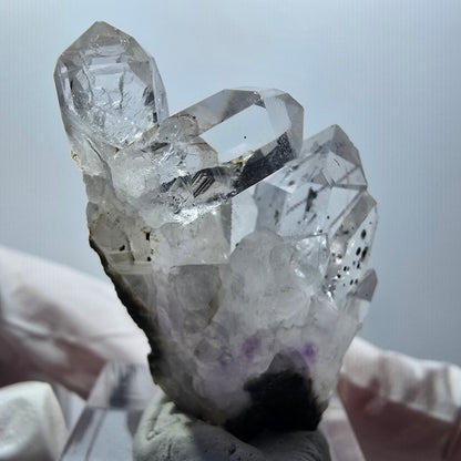 Phantom Amethyst mit Hämatit Stufe Streep Mine Goboboseb Namibia 41*25*13mm #12876