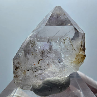 Phantom Amethyst Kristall mit Hämatit Streep Mine Goboboseb Namibia 28*24*16mm #12880