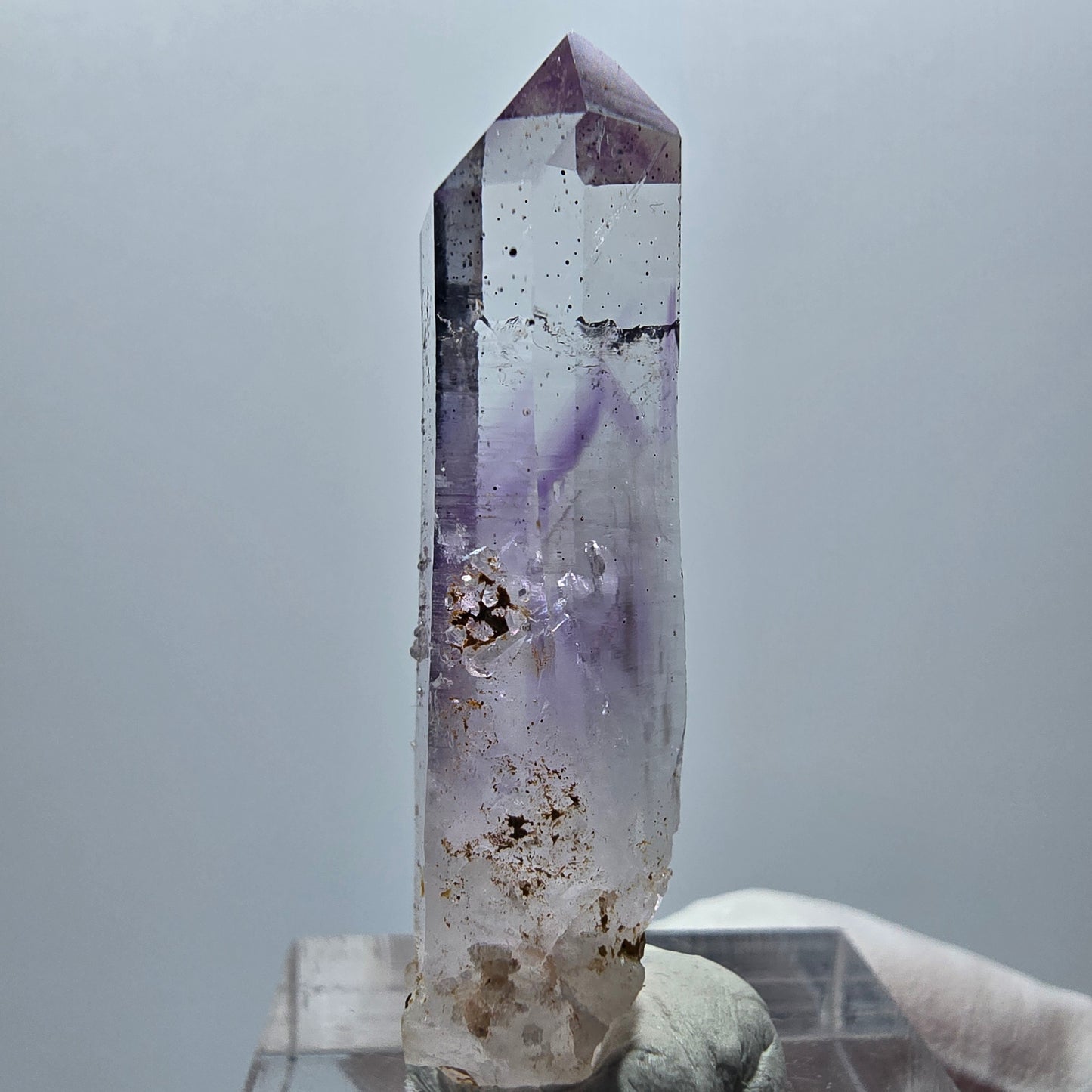 Klare Phantom Amethyst Zepter Spitze Goboboseb Namibia 41*11*9mm #12882