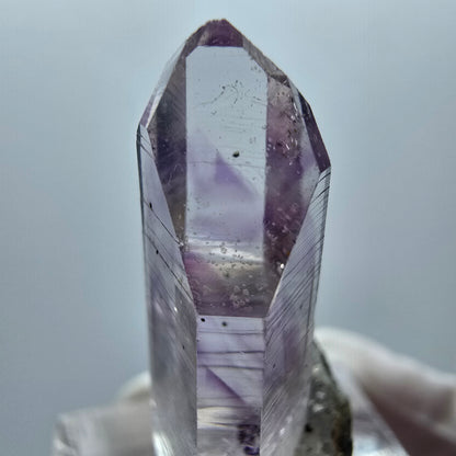 Klare Lemurian Phantom Amethyst Spitze Goboboseb Namibia 34*12*11mm #12883