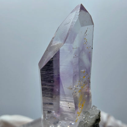 Klare Lemurian Phantom Amethyst Spitze Goboboseb Namibia 34*12*11mm #12883
