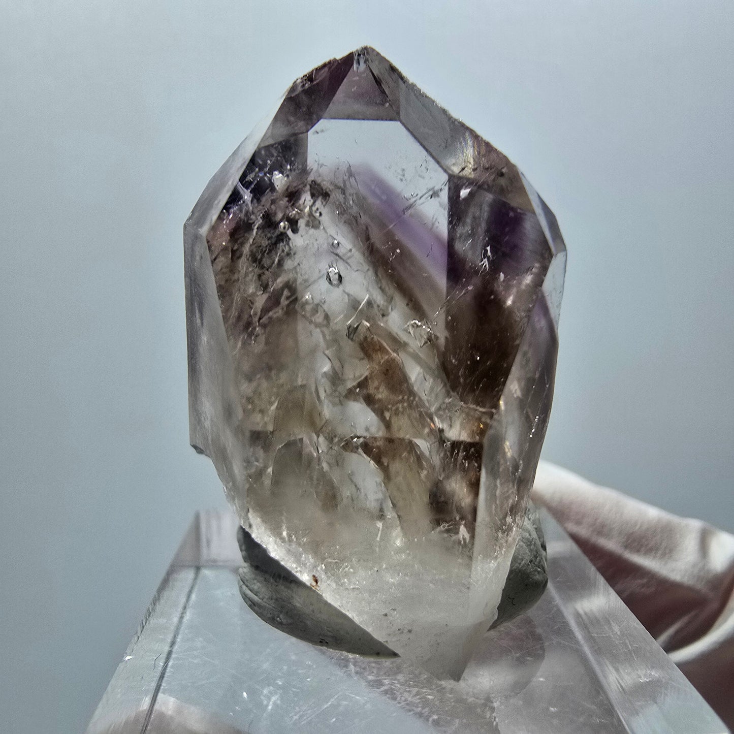Enhydro Phantom Amethyst, 3x Blase Streep Mine Goboboseb Namibia 33*24*18mm #12885