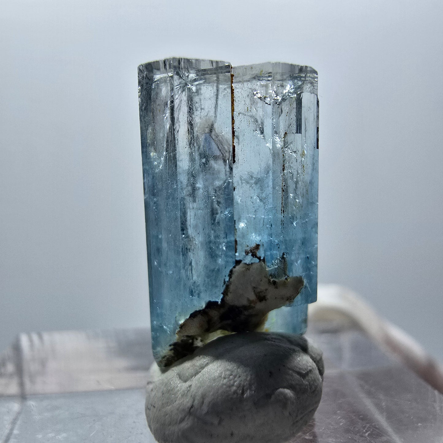 Klarer Aquamarin X Kristall Erongo, Namibia 18*10*8mm #12887