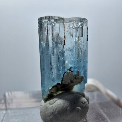Klarer Aquamarin X Kristall Erongo, Namibia 18*10*8mm #12887