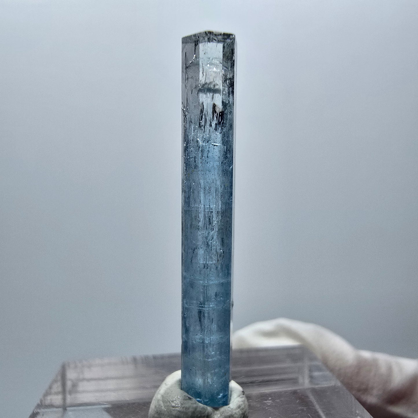 Klarer Aquamarin X Kristall Erongo, Namibia 30*4*4mm #12888
