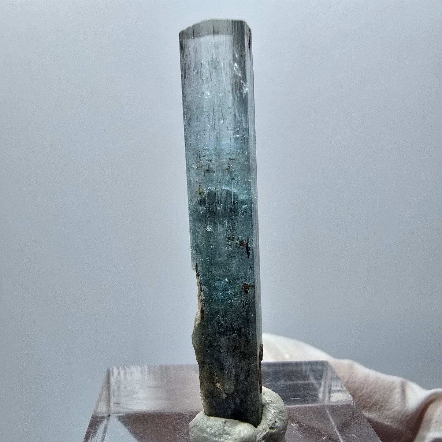 Klarer Aquamarin X Kristall Erongo, Namibia 39*7*6mm #12895