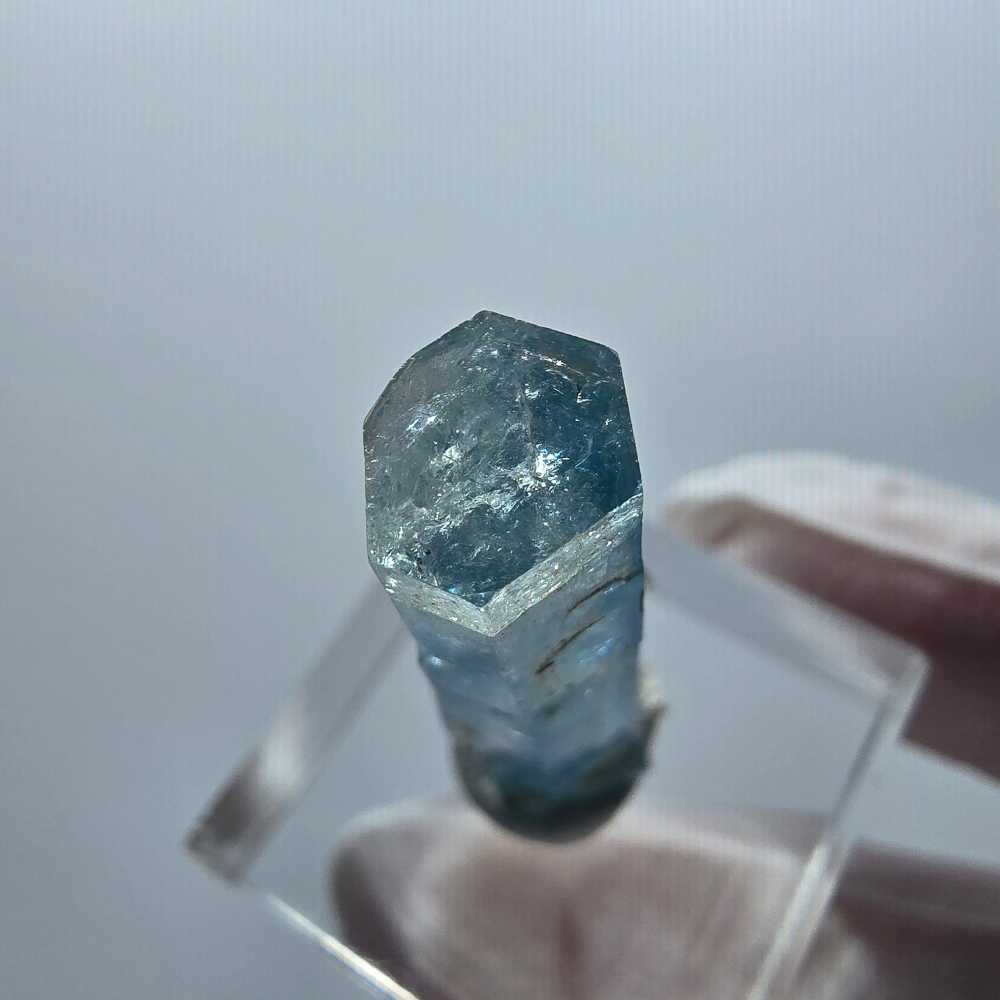 Klarer Aquamarin X Kristall Erongo, Namibia 30*8*8mm #12901