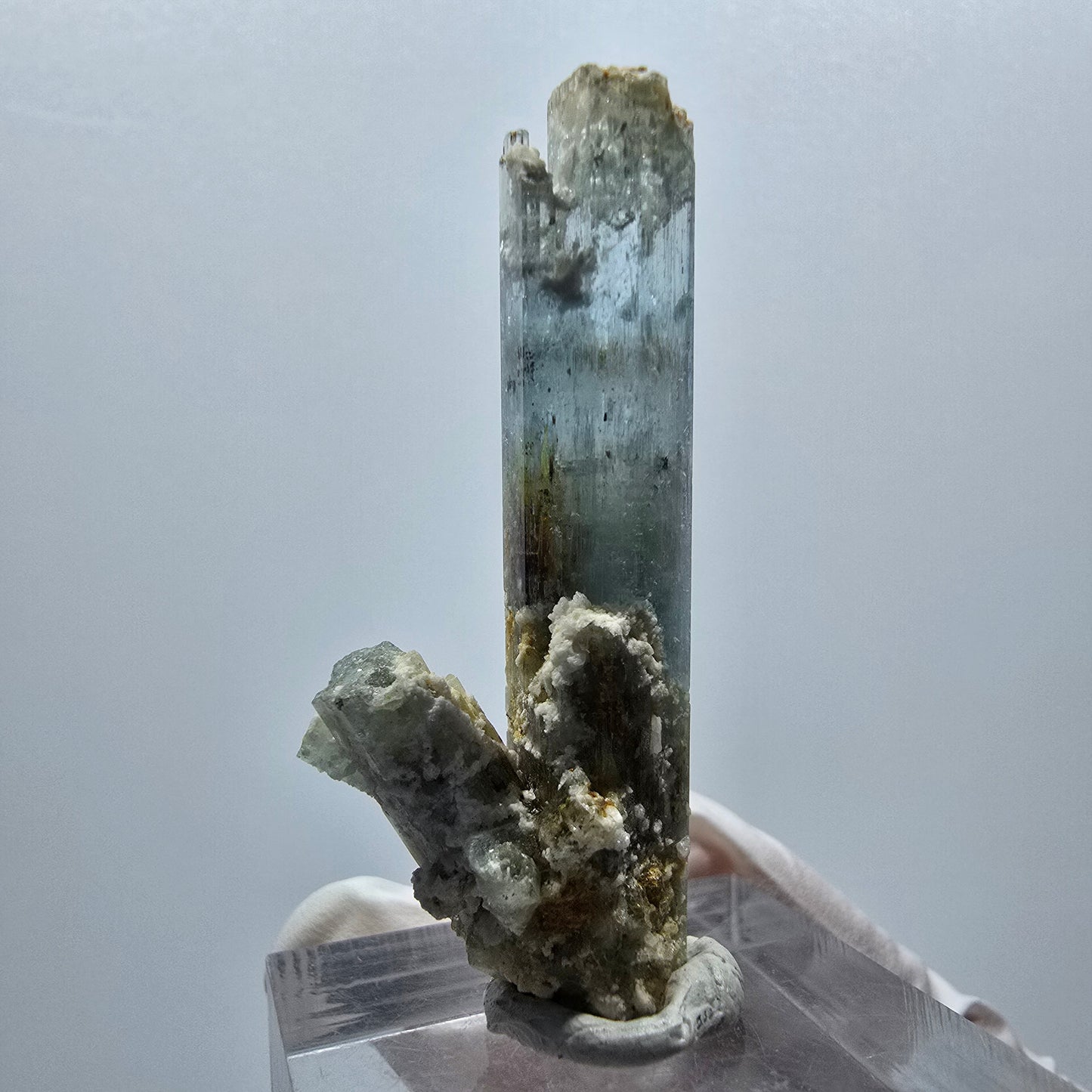 Klarer Aquamarin X Kristall Erongo, Namibia 42*18*11mm #12908