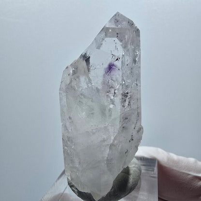 Harlekin Phantom Amethyst mit Prehnit Streep Mine Goboboseb Namibia 47*29*19mm #12911