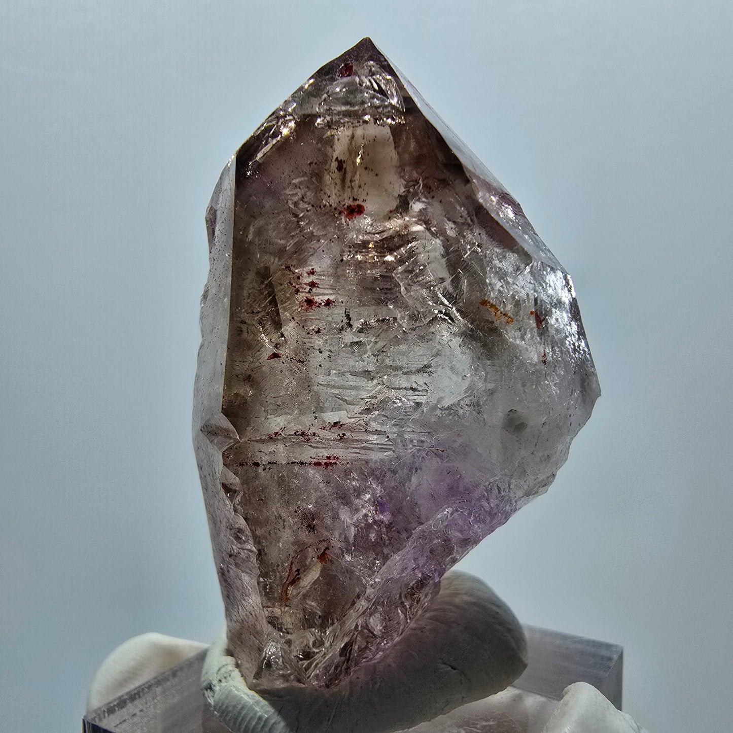 Enhydro Harlekin Skelett Phantom Amethyst, 1x Blase Streep Mine, Namibia 45*28*24mm #12912