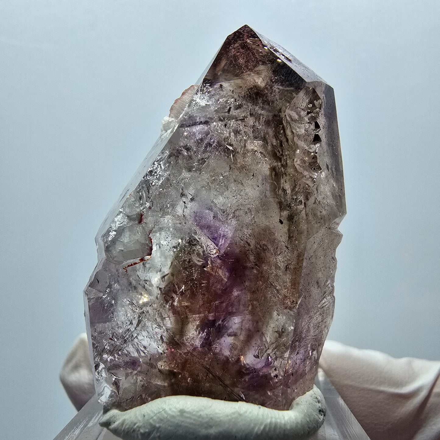 Enhydro Harlekin Skelett Phantom Amethyst, 1x Blase Streep Mine, Namibia 45*28*24mm #12912