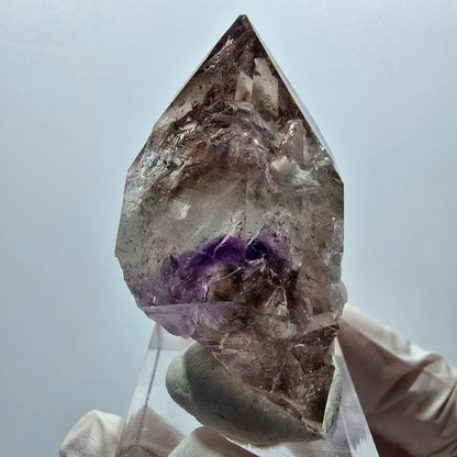 Enhydro Harlekin Skelett Phantom Amethyst, 1x Blase Streep Mine, Namibia 45*28*24mm #12912