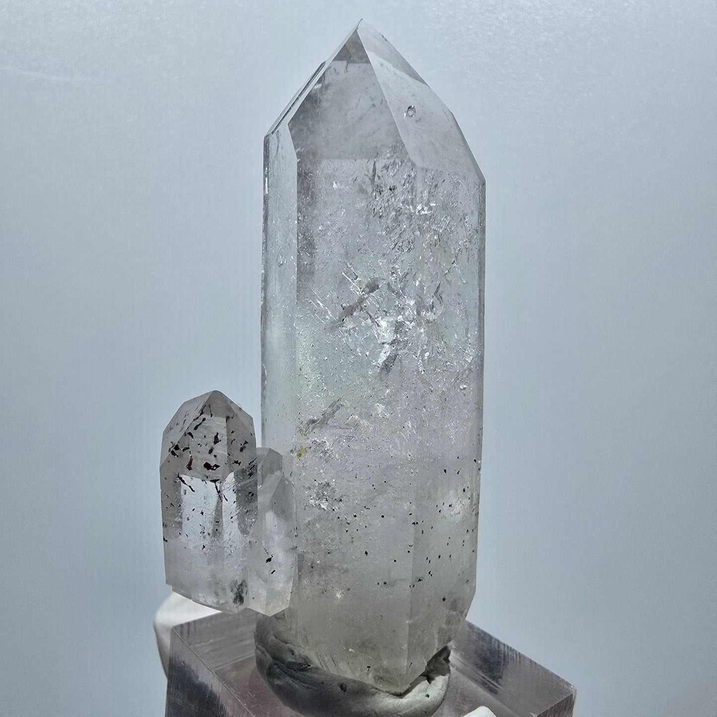 Enhydro Harlekin Skelett DT Quarz, 1x Blase Streep Mine Goboboseb Namibia 64*29*25mm #12914