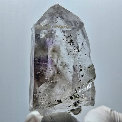 Enhydro Phantom Amethyst mit Prehnit, 2x Blase Streep Mine, Namibia 53*25*24mm #12915