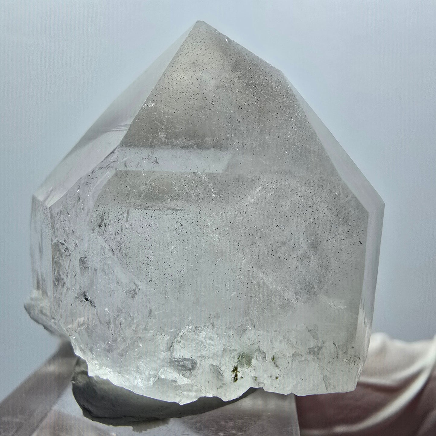 Klare Phantom Amethyst Kristall Spitze Streep Mine Goboboseb Namibia 37*38*24mm #12917