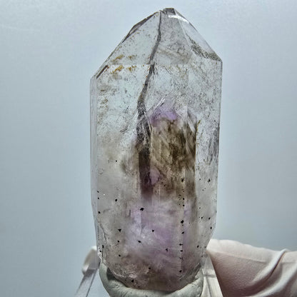 Klare Phantom Amethyst Kristall Spitze Streep Mine Goboboseb Namibia 56*26*18mm #12918