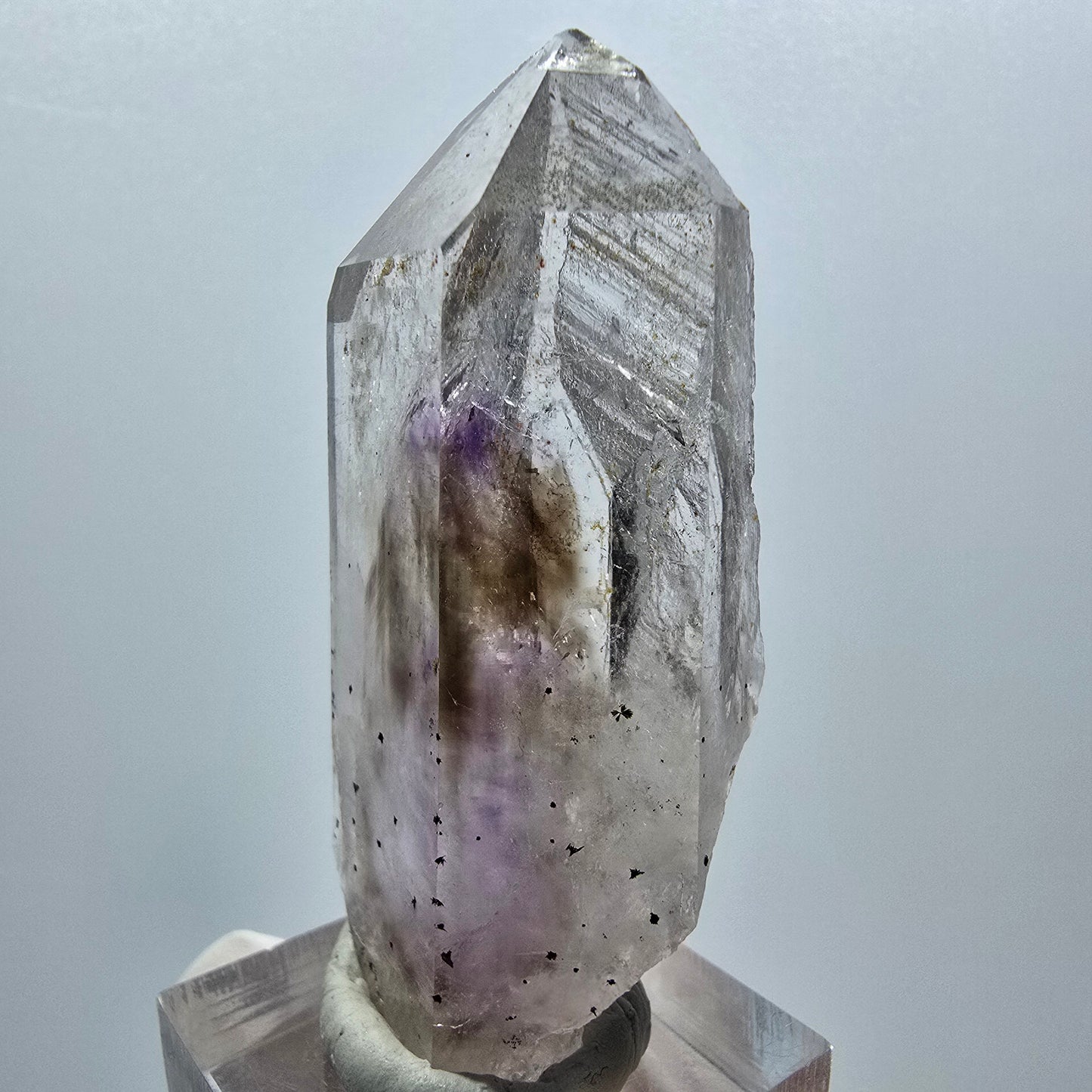 Klare Phantom Amethyst Kristall Spitze Streep Mine Goboboseb Namibia 56*26*18mm #12918
