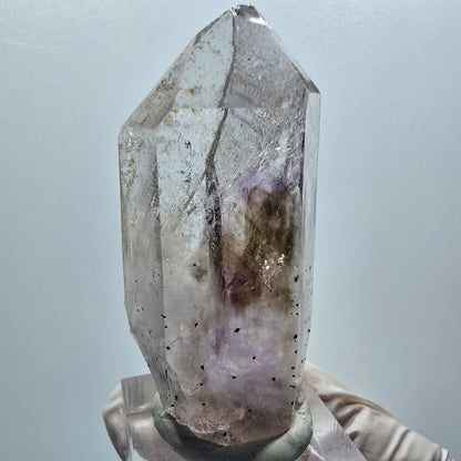 Klare Phantom Amethyst Kristall Spitze Streep Mine Goboboseb Namibia 56*26*18mm #12918