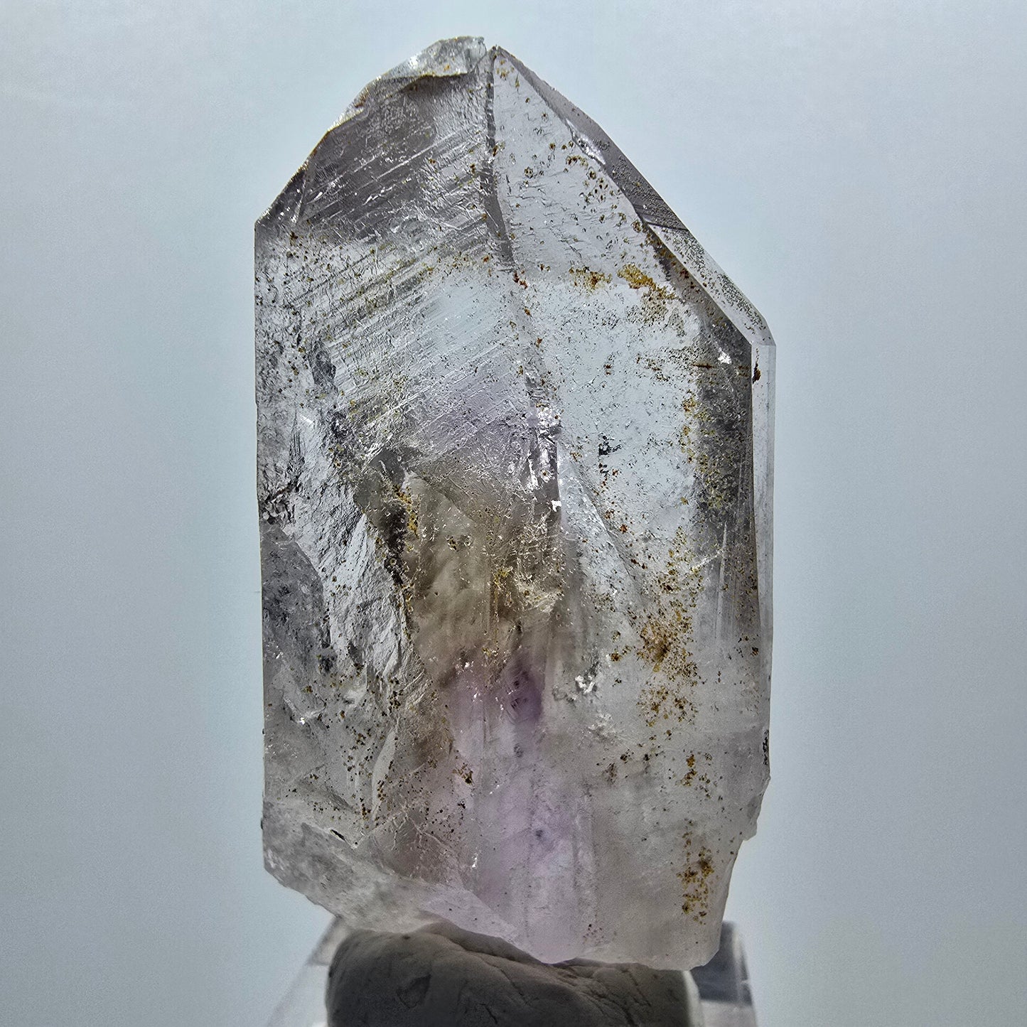 Klare Phantom Amethyst Kristall Spitze Streep Mine Goboboseb Namibia 56*26*18mm #12918