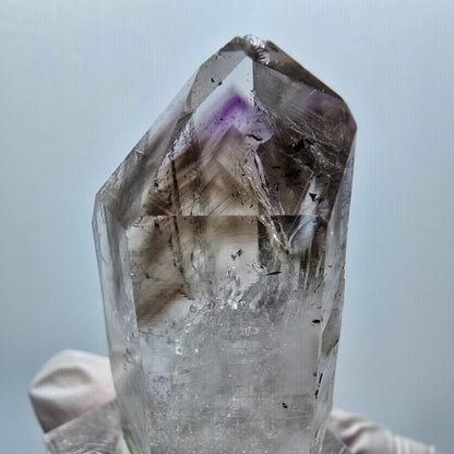 Enhydro Phantom Amethyst mit Hämatit, 1x Blase Streep Mine Goboboseb Namibia 46*23*18mm #12920