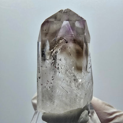 Enhydro Phantom Amethyst mit Hämatit, 1x Blase Streep Mine Goboboseb Namibia 46*23*18mm #12920