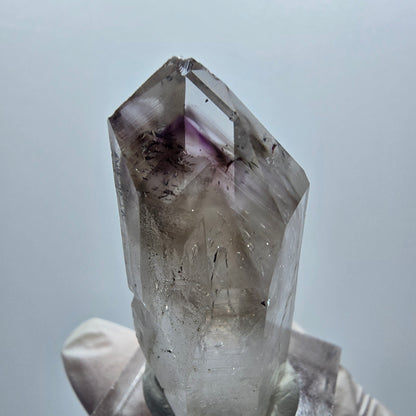 Enhydro Phantom Amethyst mit Hämatit, 1x Blase Streep Mine Goboboseb Namibia 46*23*18mm #12920
