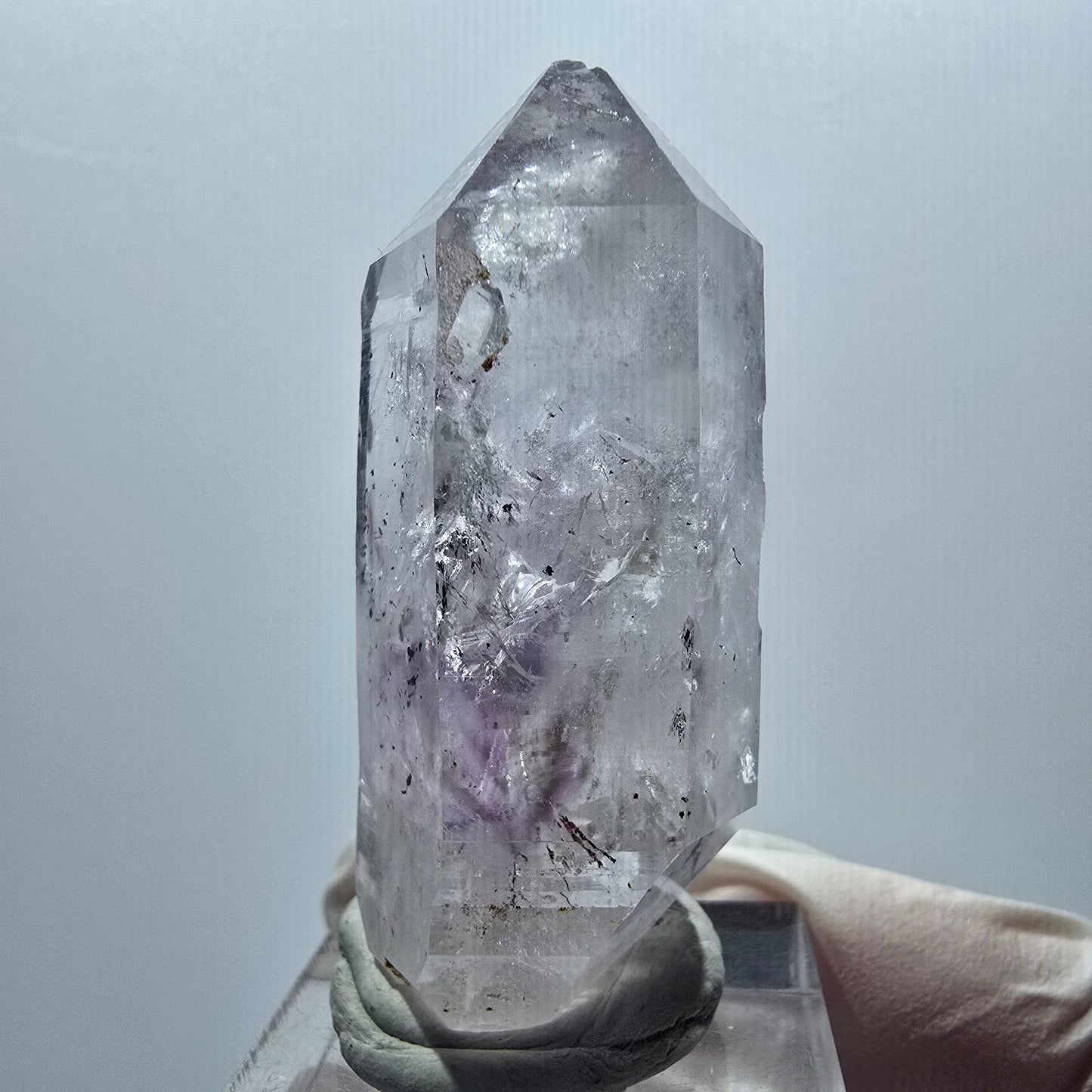 Harlekin Phantom Amethyst Doppelender Streep Mine Goboboseb Namibia 49*23*18mm #12921
