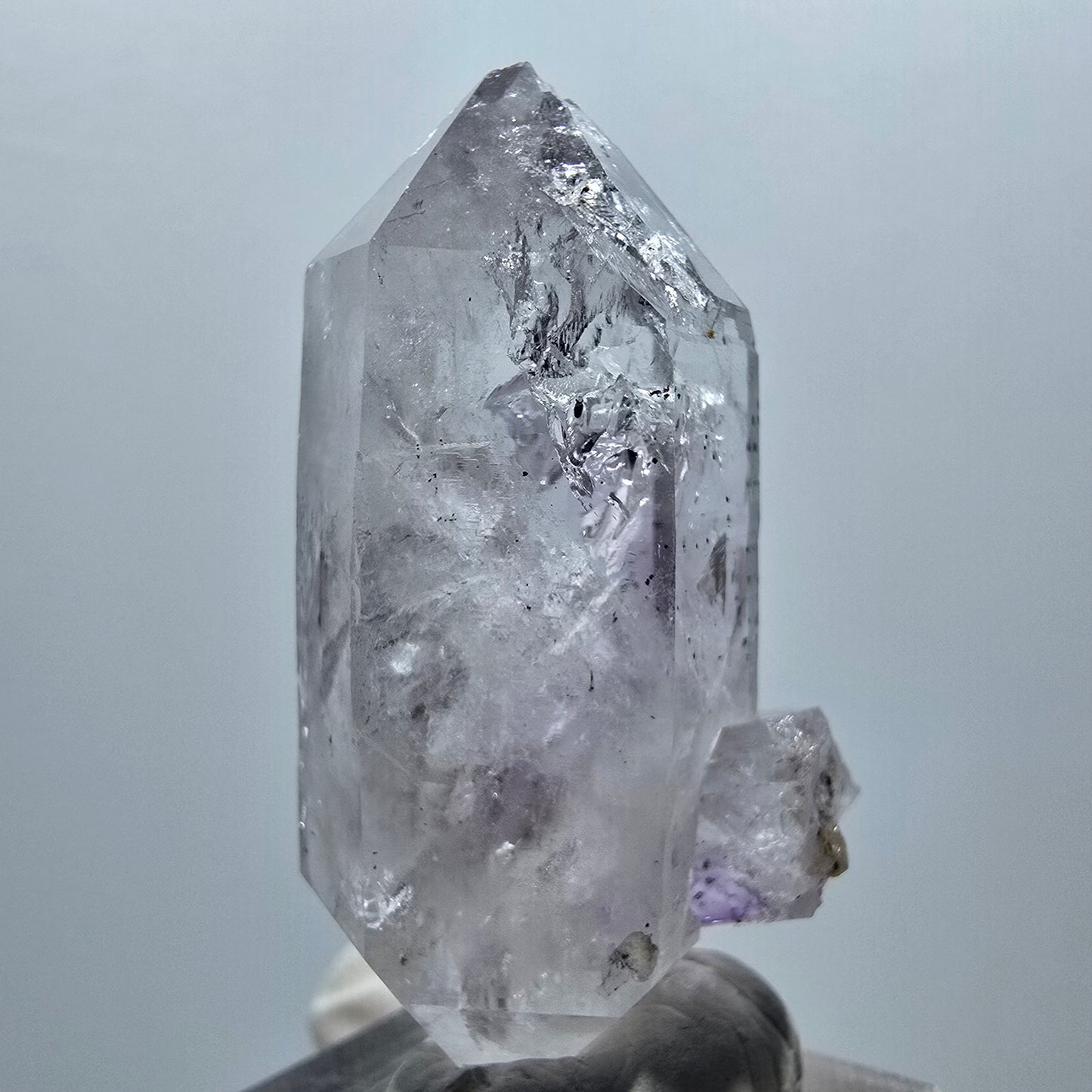 Harlekin Phantom Amethyst Doppelender Streep Mine Goboboseb Namibia 49*23*18mm #12921