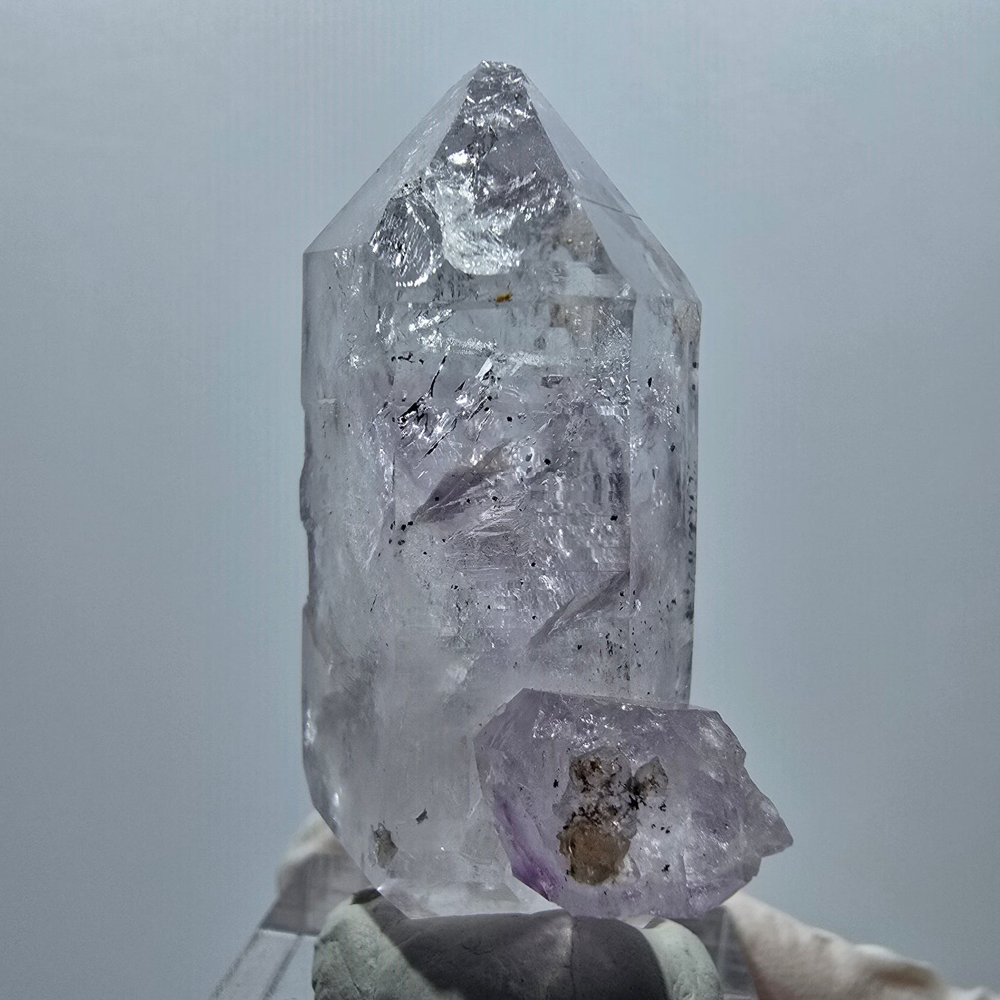 Harlekin Phantom Amethyst Doppelender Streep Mine Goboboseb Namibia 49*23*18mm #12921