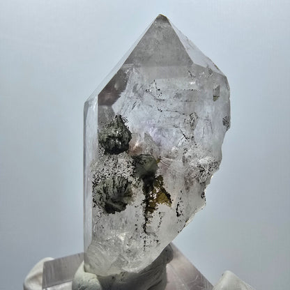 Skelett Phantom Amethyst mit Prehnit Streep Mine Goboboseb Namibia 51*25*25mm #12924