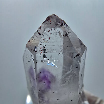 Enhydro Harlekin Skelett Phantom Amethyst, 1x Blase Streep Mine, Namibia 42*17*15mm #12925