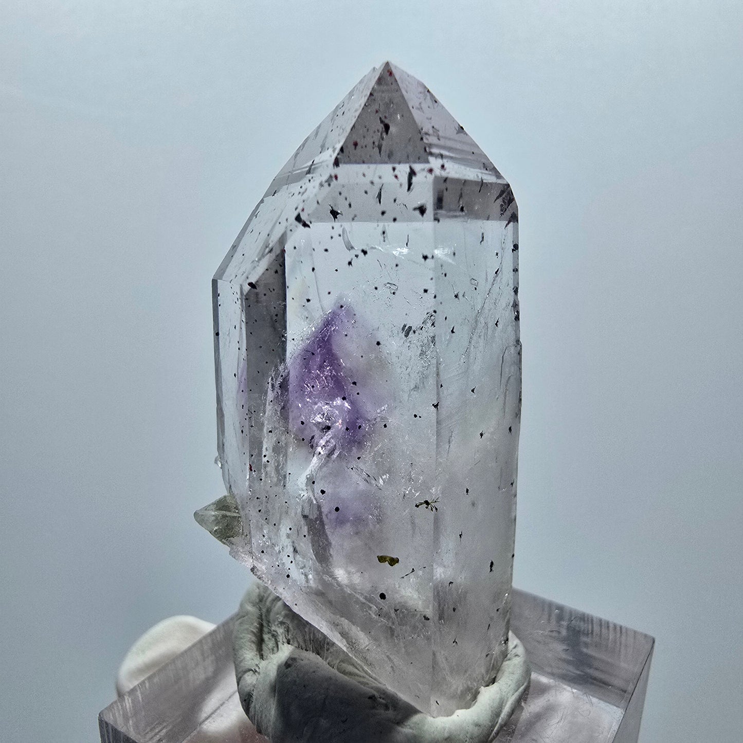 Enhydro Harlekin Skelett Phantom Amethyst, 1x Blase Streep Mine, Namibia 42*17*15mm #12925