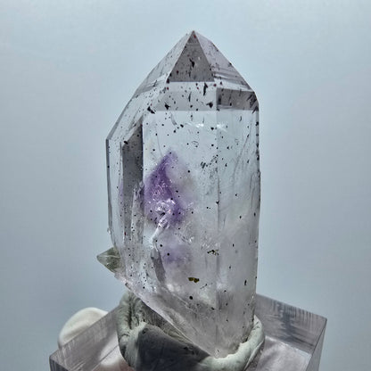 Enhydro Harlekin Skelett Phantom Amethyst, 1x Blase Streep Mine, Namibia 42*17*15mm #12925