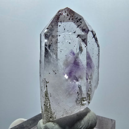 Enhydro Harlekin Skelett Phantom Amethyst, 1x Blase Streep Mine, Namibia 42*17*15mm #12925