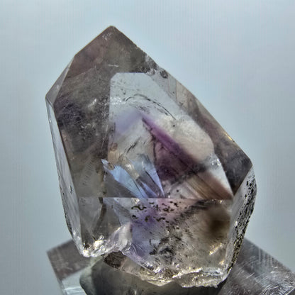Enhydro Phantom Amethyst mit Hämatit, 1x Blase Streep Mine Goboboseb Namibia 36*24*22mm #12926