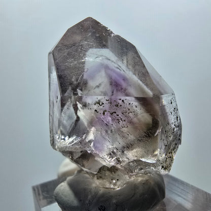 Enhydro Phantom Amethyst mit Hämatit, 1x Blase Streep Mine Goboboseb Namibia 36*24*22mm #12926