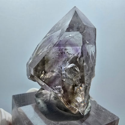 Enhydro Phantom Amethyst mit Hämatit, 1x Blase Streep Mine Goboboseb Namibia 36*24*22mm #12926