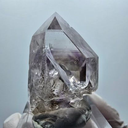 Enhydro Phantom Amethyst mit Hämatit, 1x Blase Streep Mine Goboboseb Namibia 36*24*22mm #12926