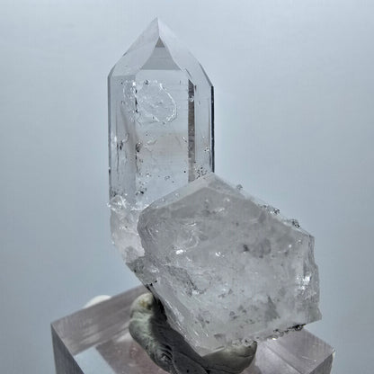 Lemurian Epidot Phantom Quarz mit Analcim Stufe Streep Mine Goboboseb Namibia 43*28*19mm #12929