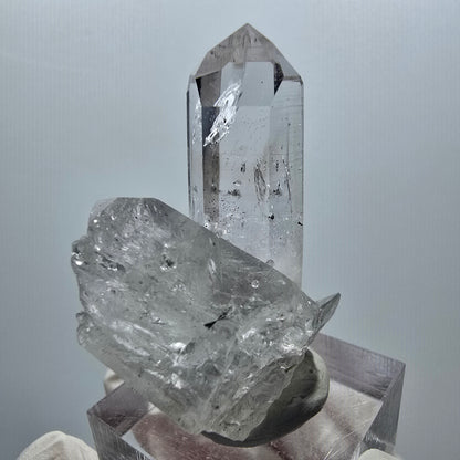 Lemurian Epidot Phantom Quarz mit Analcim Stufe Streep Mine Goboboseb Namibia 43*28*19mm #12929