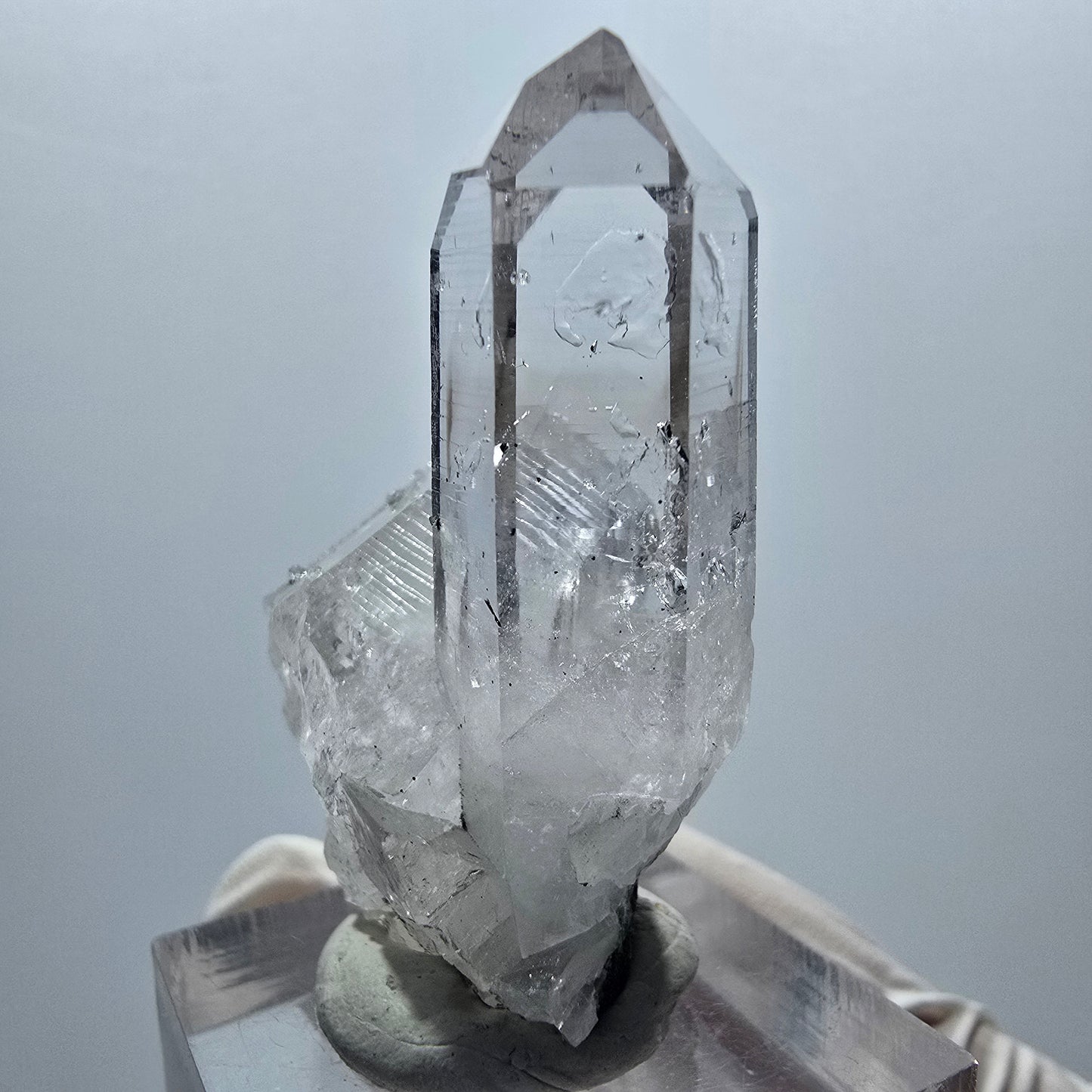 Lemurian Epidot Phantom Quarz mit Analcim Stufe Streep Mine Goboboseb Namibia 43*28*19mm #12929