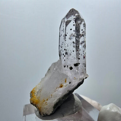 Enhydro Lemurian Phantom Amethyst mit Hämatit, 1x Blase Streep Mine, Namibia 42*32*18mm #12932