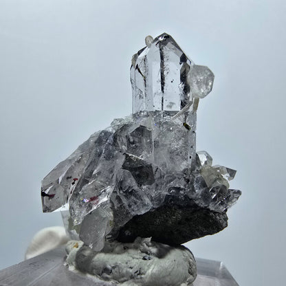 Harlekin Quarz mit Analcim, Epidot, Prehnit auf Matrix Streep Mine, Namibia 31*31*29mm #12936