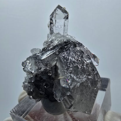 Harlekin Quarz mit Analcim, Epidot, Prehnit auf Matrix Streep Mine, Namibia 31*31*29mm #12936