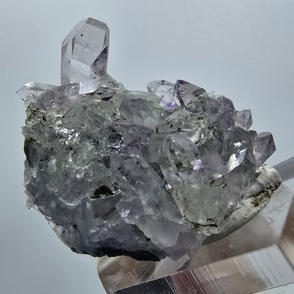 Harlekin Starburst Phantom Amethyst, Calcit auf Matrix Streep Mine, Namibia 45*37*25mm #12939