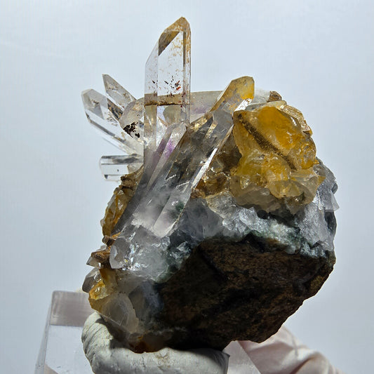 Starburst Phantom Amethyst auf Matrix Streep Mine Goboboseb Namibia 46*41*25mm #12940